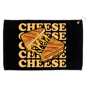 Cheese Design Grilled Cheese Lover Gift Grommeted Golf Towel