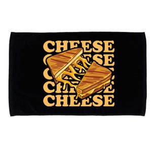 Cheese Design Grilled Cheese Lover Gift Microfiber Hand Towel