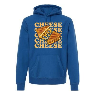 Cheese Design Grilled Cheese Lover Gift Premium Hoodie