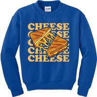 Cheese Design Grilled Cheese Lover Gift Kids Sweatshirt