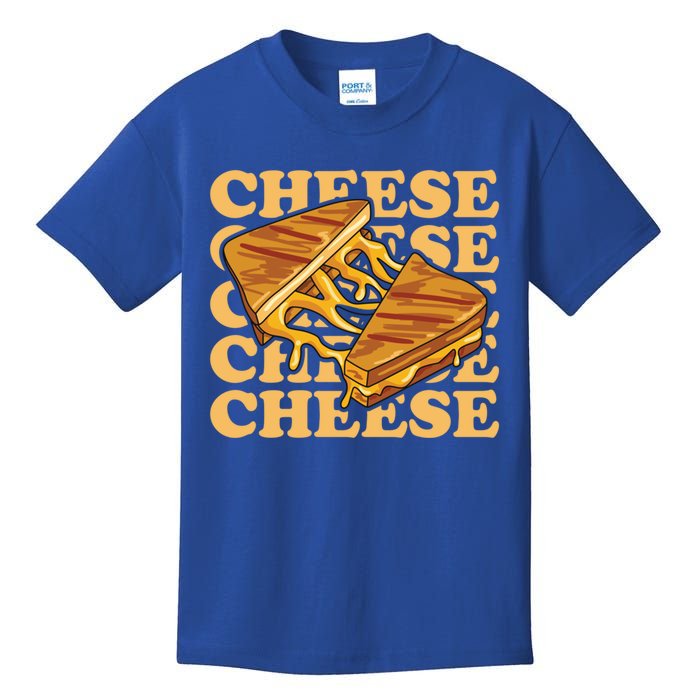 Cheese Design Grilled Cheese Lover Gift Kids T-Shirt