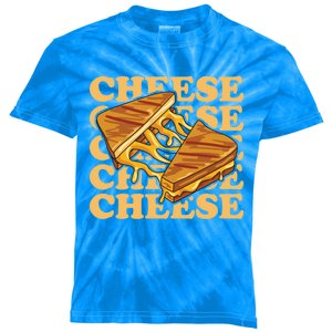 Cheese Design Grilled Cheese Lover Gift Kids Tie-Dye T-Shirt