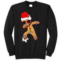 Christmas Dabbing Gingerbread Soccer Funny Sweatshirt