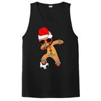 Christmas Dabbing Gingerbread Soccer Funny PosiCharge Competitor Tank