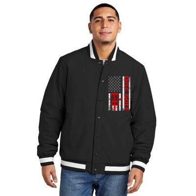 Cool Disc Golf Design For  Disc Golf Sport Insulated Varsity Jacket