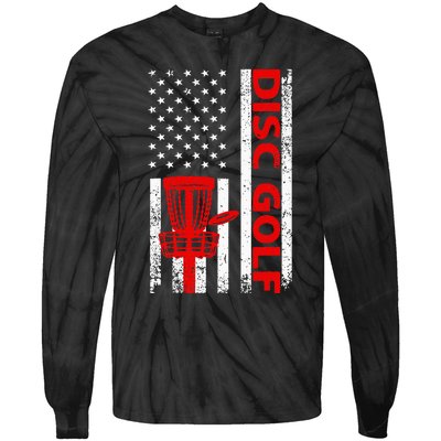 Cool Disc Golf Design For  Disc Golf Sport Tie-Dye Long Sleeve Shirt