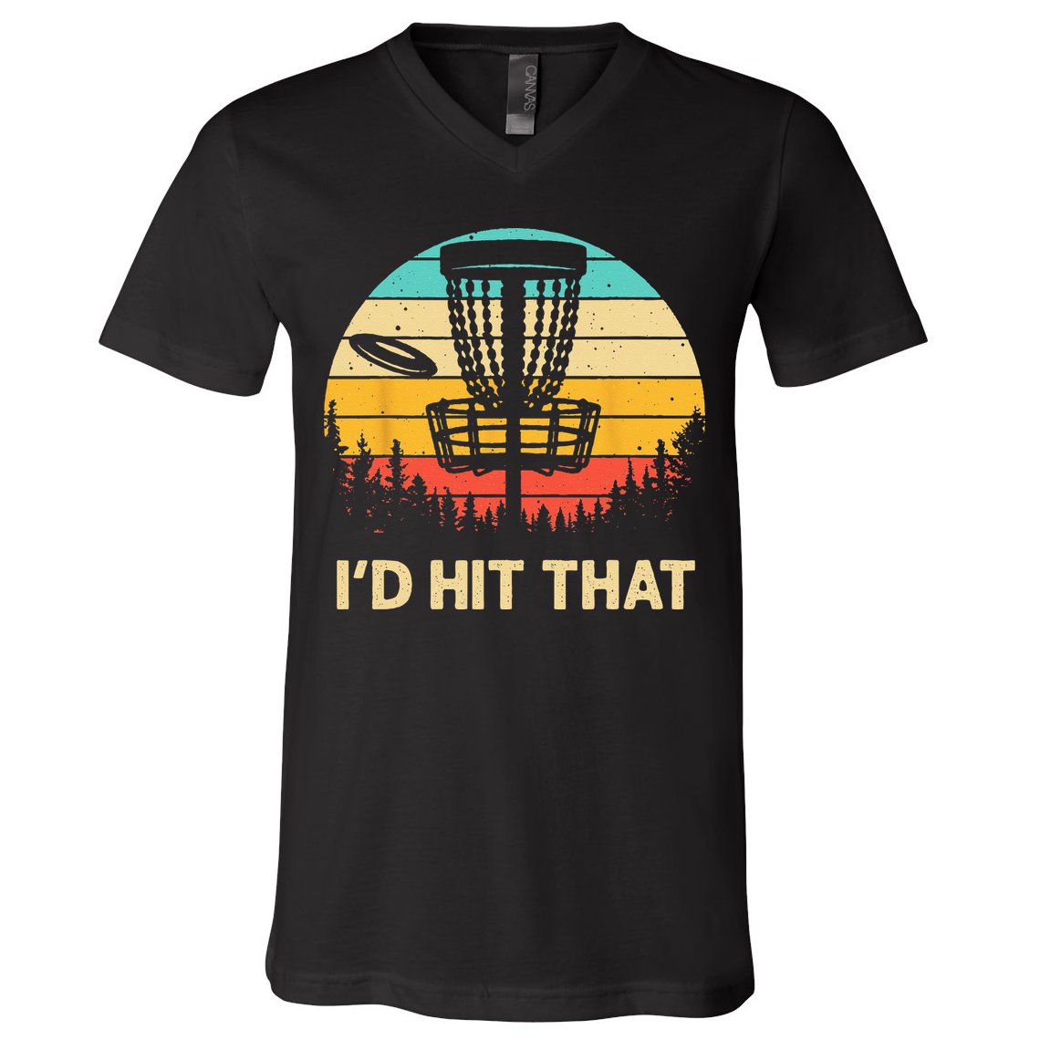Cool Disc Golf Design For  Disc Golf Lover & Player V-Neck T-Shirt