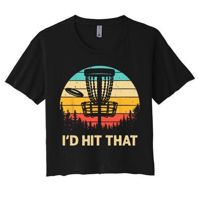Cool Disc Golf Design For  Disc Golf Lover & Player Crop Top