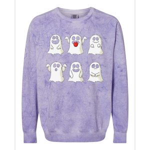 Cute Dancing Ghosts Ghost Halloween Costume Colorblast Crewneck Sweatshirt