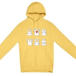 Cute Dancing Ghosts Ghost Halloween Costume Premium Pullover Hoodie