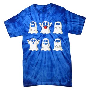 Cute Dancing Ghosts Ghost Halloween Costume Tie-Dye T-Shirt