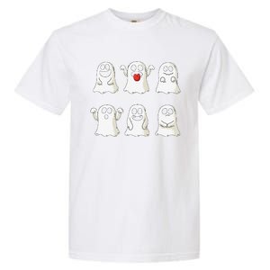 Cute Dancing Ghosts Ghost Halloween Costume Garment-Dyed Heavyweight T-Shirt