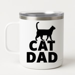 Cat Dad Gifts For Cat Owners 12 oz Stainless Steel Tumbler Cup