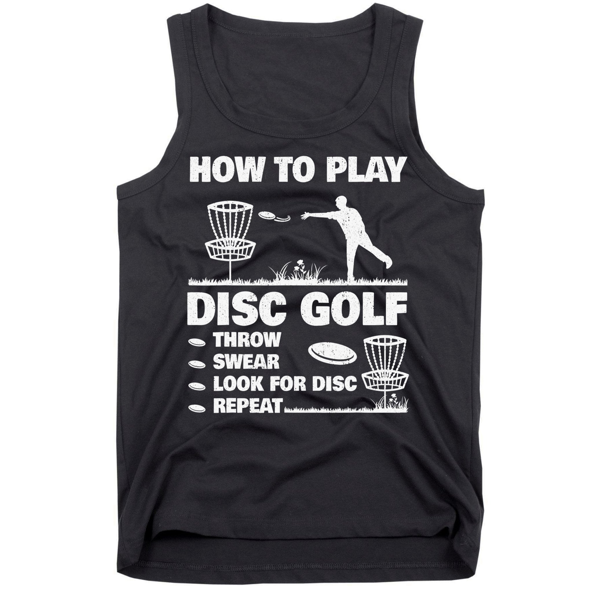 Cool Disc Golf For  Dad Sports Tournament Best Dad By Par Tank Top