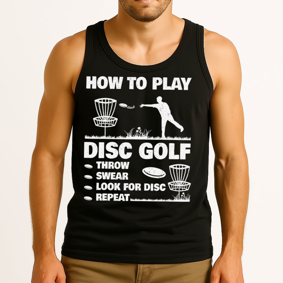 Cool Disc Golf For  Dad Sports Tournament Best Dad By Par Tank Top