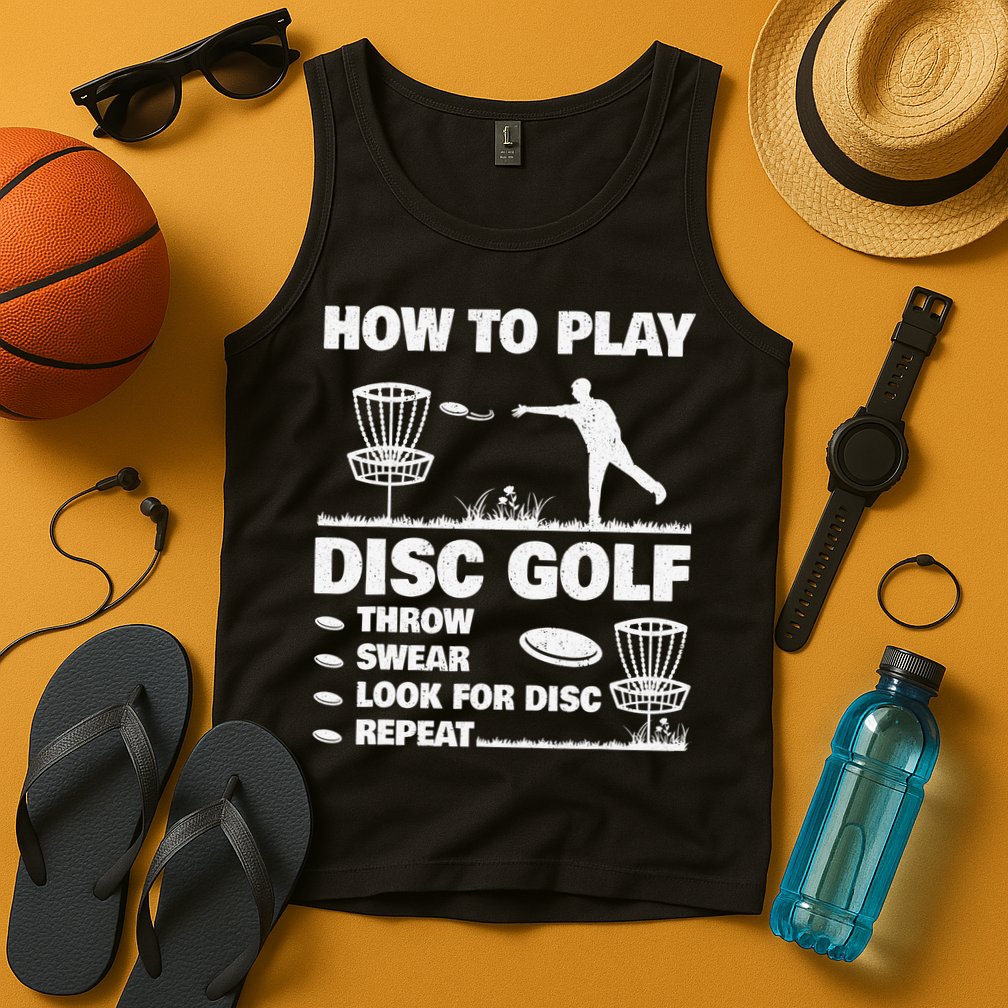 Cool Disc Golf For  Dad Sports Tournament Best Dad By Par Tank Top