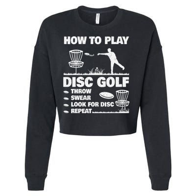 Cool Disc Golf For  Dad Sports Tournament Best Dad By Par Cropped Pullover Crew