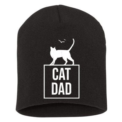 Cat Dad Gifts For Cat Owners Short Acrylic Beanie