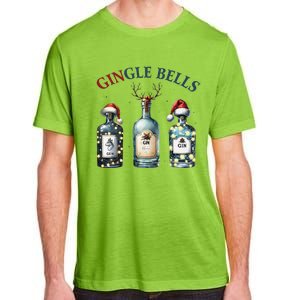 Christmas Drinking Gingle Bells Gin Humorous Alcohol Lovers Adult ChromaSoft Performance T-Shirt