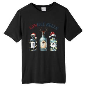 Christmas Drinking Gingle Bells Gin Humorous Alcohol Lovers Tall Fusion ChromaSoft Performance T-Shirt