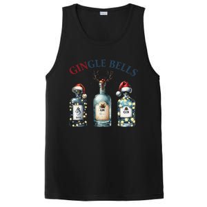 Christmas Drinking Gingle Bells Gin Humorous Alcohol Lovers PosiCharge Competitor Tank