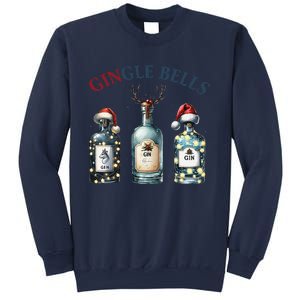 Christmas Drinking Gingle Bells Gin Humorous Alcohol Lovers Sweatshirt