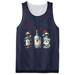 Christmas Drinking Gingle Bells Gin Humorous Alcohol Lovers Mesh Reversible Basketball Jersey Tank