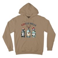 Christmas Drinking Gingle Bells Gin Humorous Alcohol Lovers Hoodie