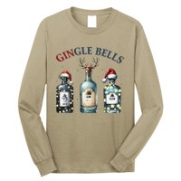 Christmas Drinking Gingle Bells Gin Humorous Alcohol Lovers Long Sleeve Shirt