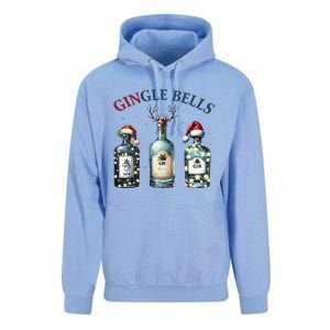 Christmas Drinking Gingle Bells Gin Humorous Alcohol Lovers Unisex Surf Hoodie