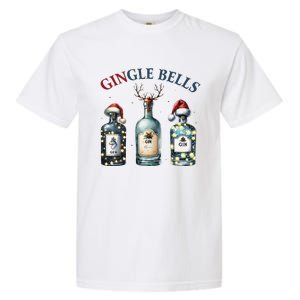 Christmas Drinking Gingle Bells Gin Humorous Alcohol Lovers Garment-Dyed Heavyweight T-Shirt