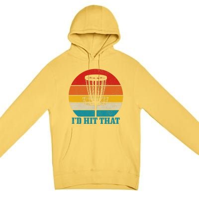 Cool Disc Golf Design For  Disc Golf Lover & Player Premium Pullover Hoodie