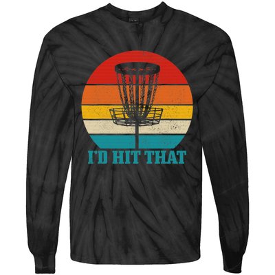 Cool Disc Golf Design For  Disc Golf Lover & Player Tie-Dye Long Sleeve Shirt