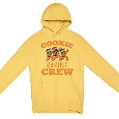 Christmas Dabbing Gingerbread Cookie Baking Crew Funny Xmas Gift Premium Pullover Hoodie