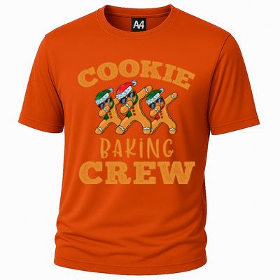 Christmas Dabbing Gingerbread Cookie Baking Crew Funny Xmas Gift Cooling Performance Crew T-Shirt