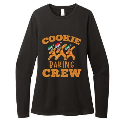 Christmas Dabbing Gingerbread Cookie Baking Crew Funny Xmas Gift Womens CVC Long Sleeve Shirt