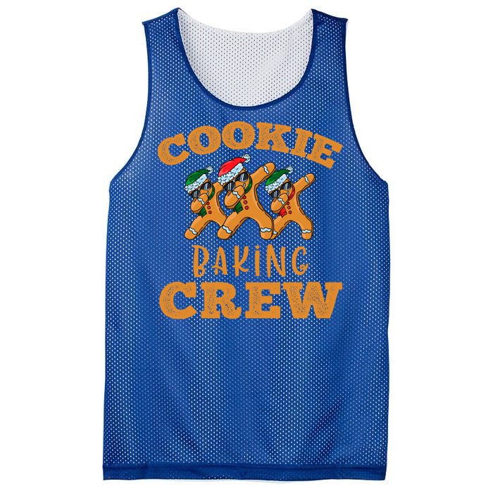 Christmas Dabbing Gingerbread Cookie Baking Crew Funny Xmas Gift Mesh Reversible Basketball Jersey Tank