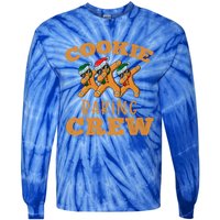 Christmas Dabbing Gingerbread Cookie Baking Crew Funny Xmas Gift Tie-Dye Long Sleeve Shirt