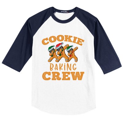 Christmas Dabbing Gingerbread Cookie Baking Crew Funny Xmas Gift Baseball Sleeve Shirt