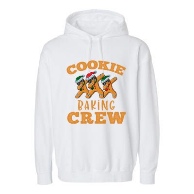 Christmas Dabbing Gingerbread Cookie Baking Crew Funny Xmas Gift Garment-Dyed Fleece Hoodie