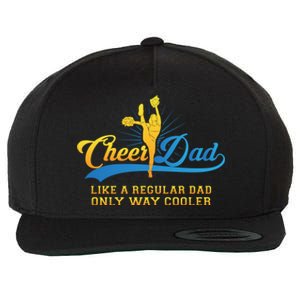 Cheer Dad Gift Cheerleader Daddy Gift Wool Snapback Cap