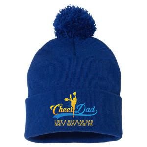 Cheer Dad Gift Cheerleader Daddy Gift Pom Pom 12in Knit Beanie