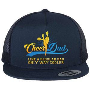 Cheer Dad Gift Cheerleader Daddy Gift Flat Bill Trucker Hat