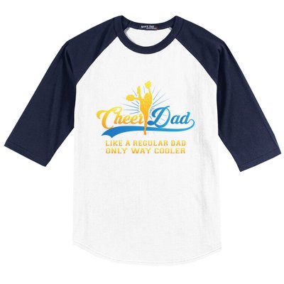 Cheer Dad Gift Cheerleader Daddy Gift Baseball Sleeve Shirt