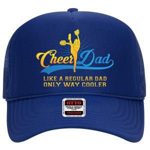 Cheer Dad Gift Cheerleader Daddy Gift High Crown Mesh Back Trucker Hat