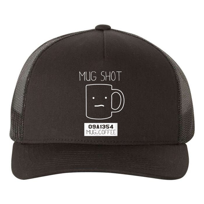 Coffee Drinker Gift Pun, Mug Shot Yupoong Adult 5-Panel Trucker Hat