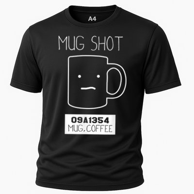 Coffee Drinker Gift Pun, Mug Shot Performance Shirt