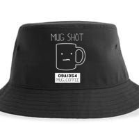 Coffee Drinker Gift Pun, Mug Shot Sustainable Bucket Hat