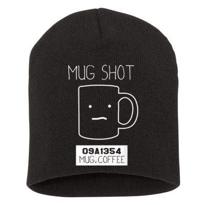 Coffee Drinker Gift Pun, Mug Shot Short Acrylic Beanie