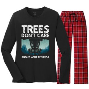 Cute Disc Golf Player Women's Long Sleeve Flannel Pajama Set 